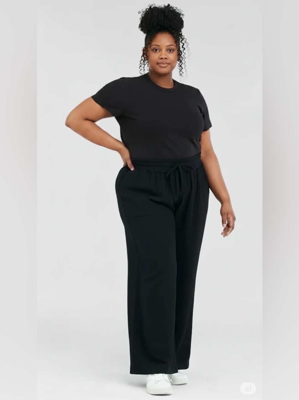Cure Black Women's Wide-Leg Pants